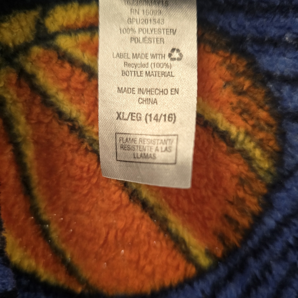 Joe Boxer Sports-Themed Blue Robe - Picture 6 of 6